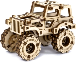 drewniane 3D puzzle monster truck Superfast WOODEN CITY