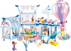 Pływająca willa z basenem