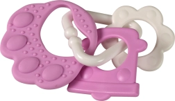 Gryzak w kształcie łapki misia różowy