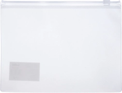 Teczka z zamkiem błyskawicznym 29x21,5 cm Przezroczysta
