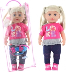 Lalka blondynka 45 cm z buteleczką