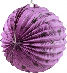 Lampion Halloween z motywem pająków 25 cm