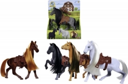 zabawka koń 19 cm z siodłem i grzebieniem – NATURE WORLD