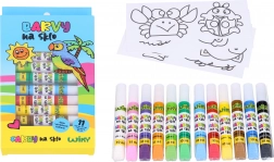 Farby na szkło zestaw 11+1 10 ml