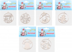 Drewniana ozdoba świąteczna 63 mm