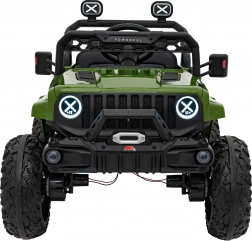 Zielony terenowy pojazd dla dzieci