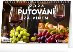 Kalendarz biurkowy Podróże za winem 2026
