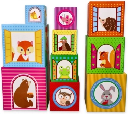 Wieża do układania Lelin Leśne klocki