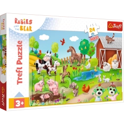 Puzzle 24 maxi BOBASKI I ZWIERZĘTA Trefl