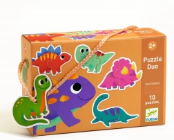 Puzzle Duo Dinozaury