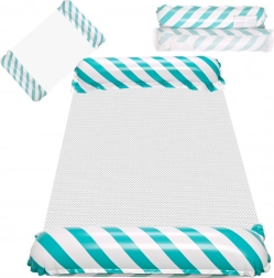 Nadmuchiwana Plażowe Wodne Kołyszące Leniwa Leżanka Niebieska