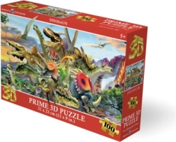 3D puzzle dinozaury 100 elementów