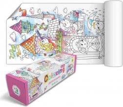 Plakat do kolorowania – księżniczka 70 × 16 cm w pudełku prezentowym