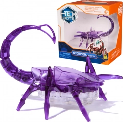 Hexbug robotyczny skorpion fioletowy ze światłem – sensoryczna ruchoma zabawka