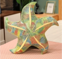 Pluszowa rozgwiazda zielona poduszka 45 cm