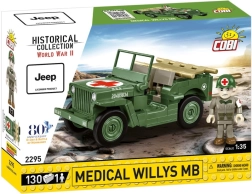 COBI Medical Willys MB – zestaw do budowy ambulansu 1:35, 130 elementów