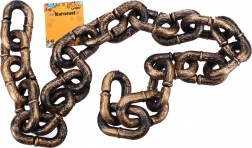 Karnawałowy złoty łańcuch 1 m