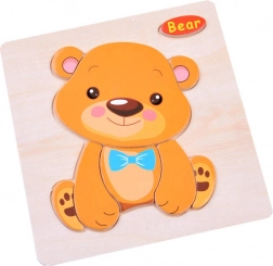 Drewniane puzzle Zwierzątka