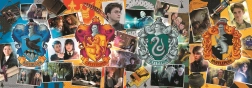 Puzzle 1000 elementów cztery hogwarckie domy HARRY POTTER