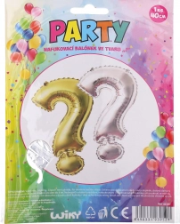 Nadmuchiwany balonik znak zapytania 40 cm