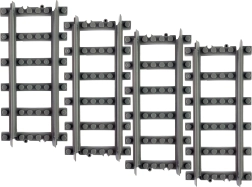 Klocki BLOXO proste tory dla pociągów i tramwajów RAPPA – 4 szt.