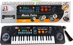 Dziecięcy klawiszowy keyboard z mikrofonem, 37 klawiszy, USB i MP3
