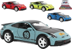 Kinsmart Porsche 911 w rajdowym malowaniu – metalowy model z napędem pull-back (13 cm)