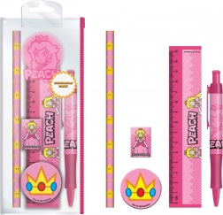 Szkolny zestaw Super Mario Peach w plastikowym etui