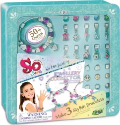 So Beads bransoletki z zawieszkami w metalowej puszce – kreatywny zestaw do tworzenia biżuterii