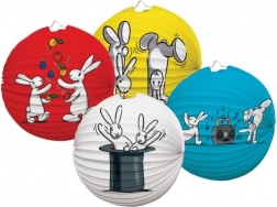 Papierowy okrągły lampion BOB I BOBO 25 cm