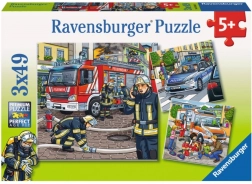 Ravensburger puzzle Ratownicy 3×49 elementów