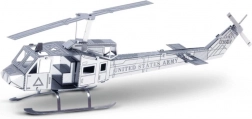 Model 3D metalowego śmigłowca Bell UH-1 Huey