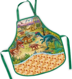 Dziecięcy fartuszek na plastykę dinozaury 50 × 55 cm - 1 sztuka