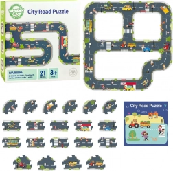 Woopie Green miejskie puzzle dla dzieci - Autodrom