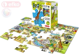 EFKO Baby Puzzle BIG w zoo – duże elementy 24 elementy - 1 sztuka
