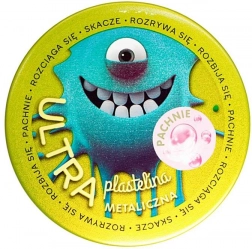 Ultra plastelina ciemnozielona metaliczna o zapachu gumy do żucia