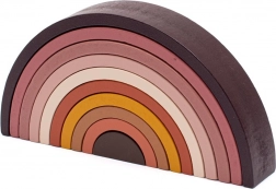 Drewniana tęcza Brown Montessori Baby Mix