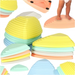 Pastelowe kamienie do ćwiczeń równowagi i treningu sensorycznego dla dzieci