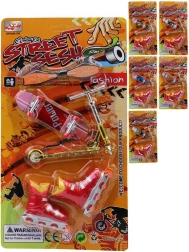 Zestaw finger skate z mini deskorolkami, rolkami i hulajnogą - 1 szt.