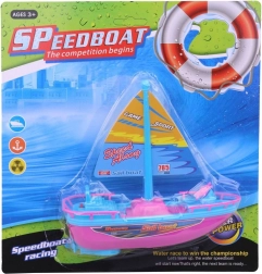 Plastowy żaglówka na baterie