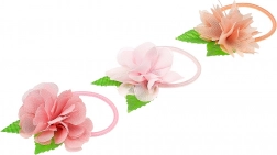 Gumki do włosów z kwiatkiem Chayenne 3 szt.