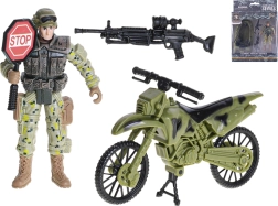 Articulowana figurka żołnierza 10 cm z akcesoriami