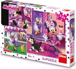 Dino puzzle Disney Minnie 3×55 elementów