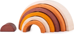 Drewniana składana tęcza naturalna Bigjigs Baby