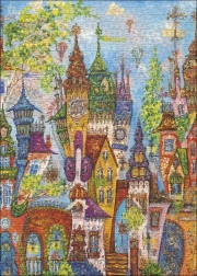 HEYE Puzzle Czerwone łuki: Magiczna wioska 1000 elementów
