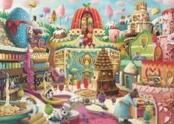 Puzzle Słodka Ulica 1000 elementów Ravensburger
