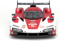 metalowy model auta 1:24 bburago porsche 963 biały/czerwony #5