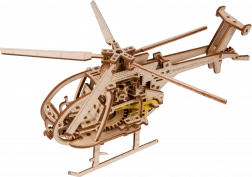 Drewniane puzzle 3D helikopter