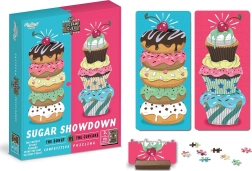 Puzzle Duel Słodkie starcie: donut vs cupcake 2×70 elementów