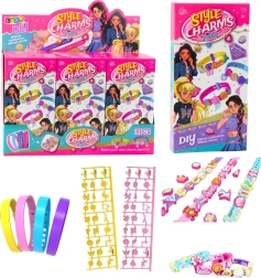 Zestaw DIY bransoletek z zawieszkami zwierzęcymi – 4 regulowane bransoletki